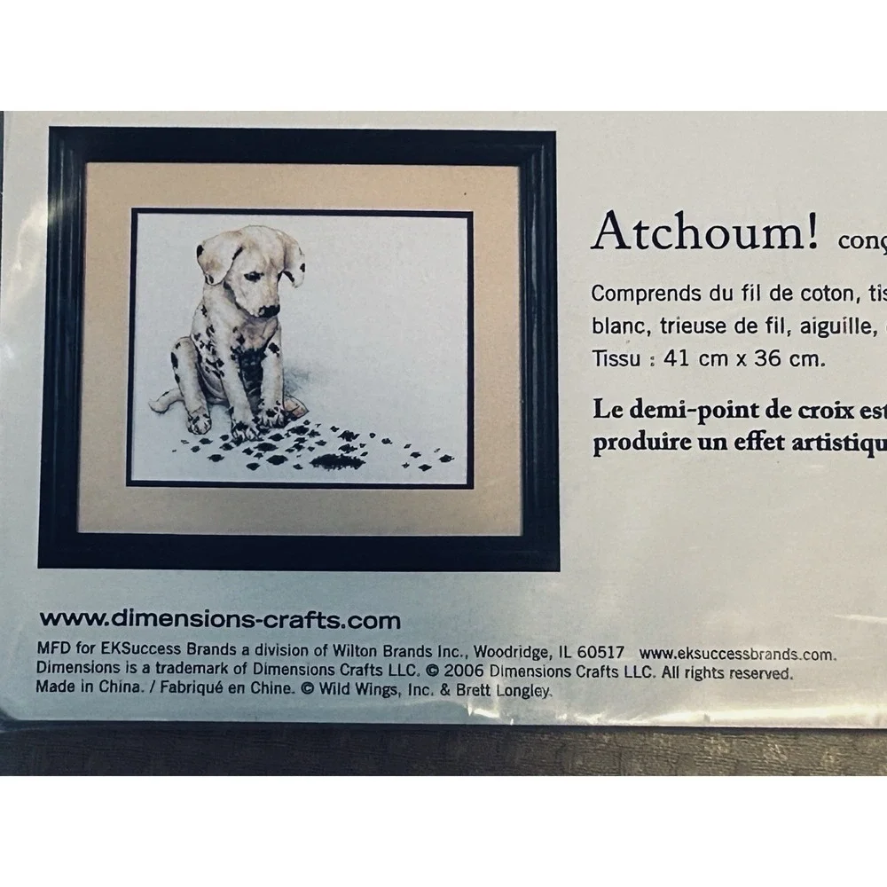Dimensions Cross Stitch Kit Dalmatian Puppy Dog ACHOO lost his spots #35179 New